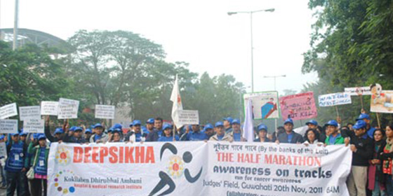 Supporters spreading the word about Cancer