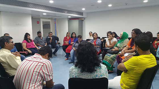 Attendees at the Support Group