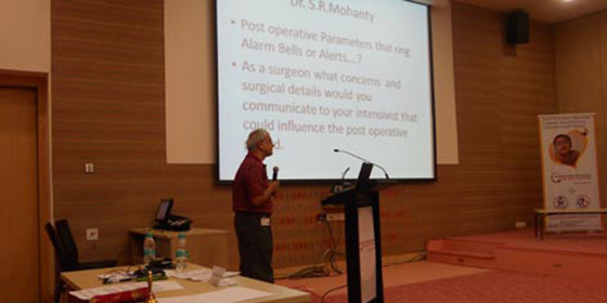 Doctor Rao addresses the specialists